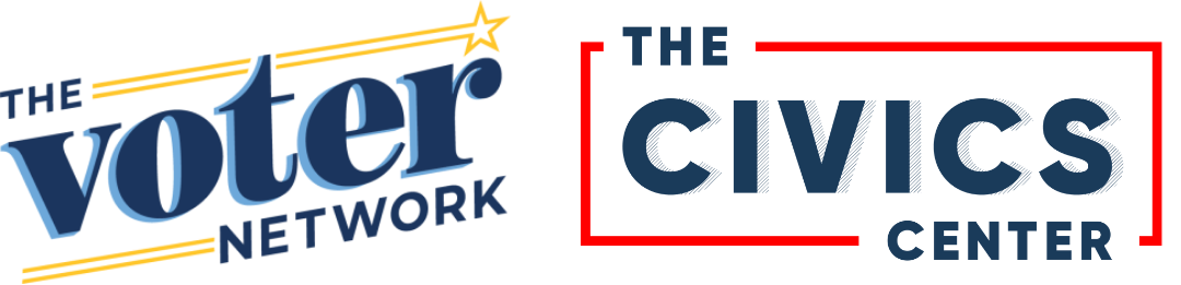 The Voter Network and The Civics Center Logos
